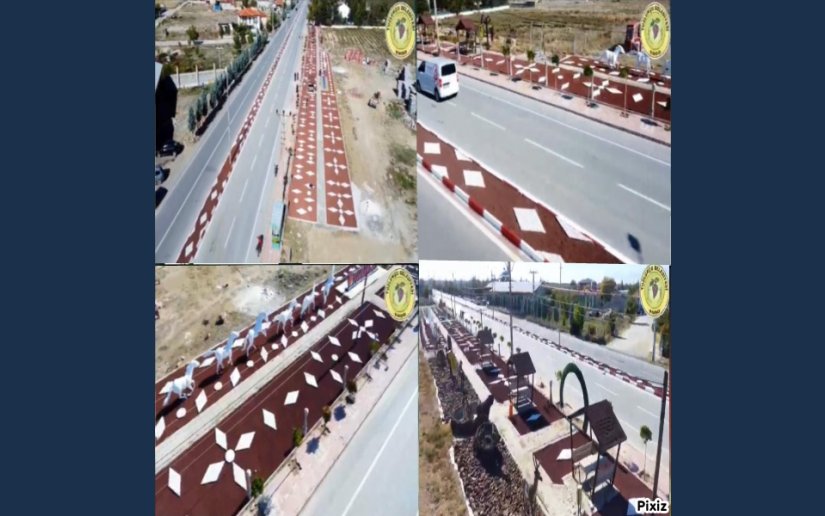 İLÇE GİRİŞİNE YENİ PEYZAJ 
