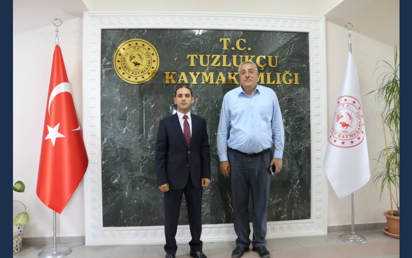 İLÇEMİZE YENİ ATANAN KAYMAKAM SAYIN HARUN OKÇİN'E ZİYARET
