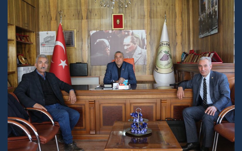 TAŞPINAR BELEDİYE BAŞKANI YILMAZ’DAN TUZLUKÇU’YA ZİYARET 
